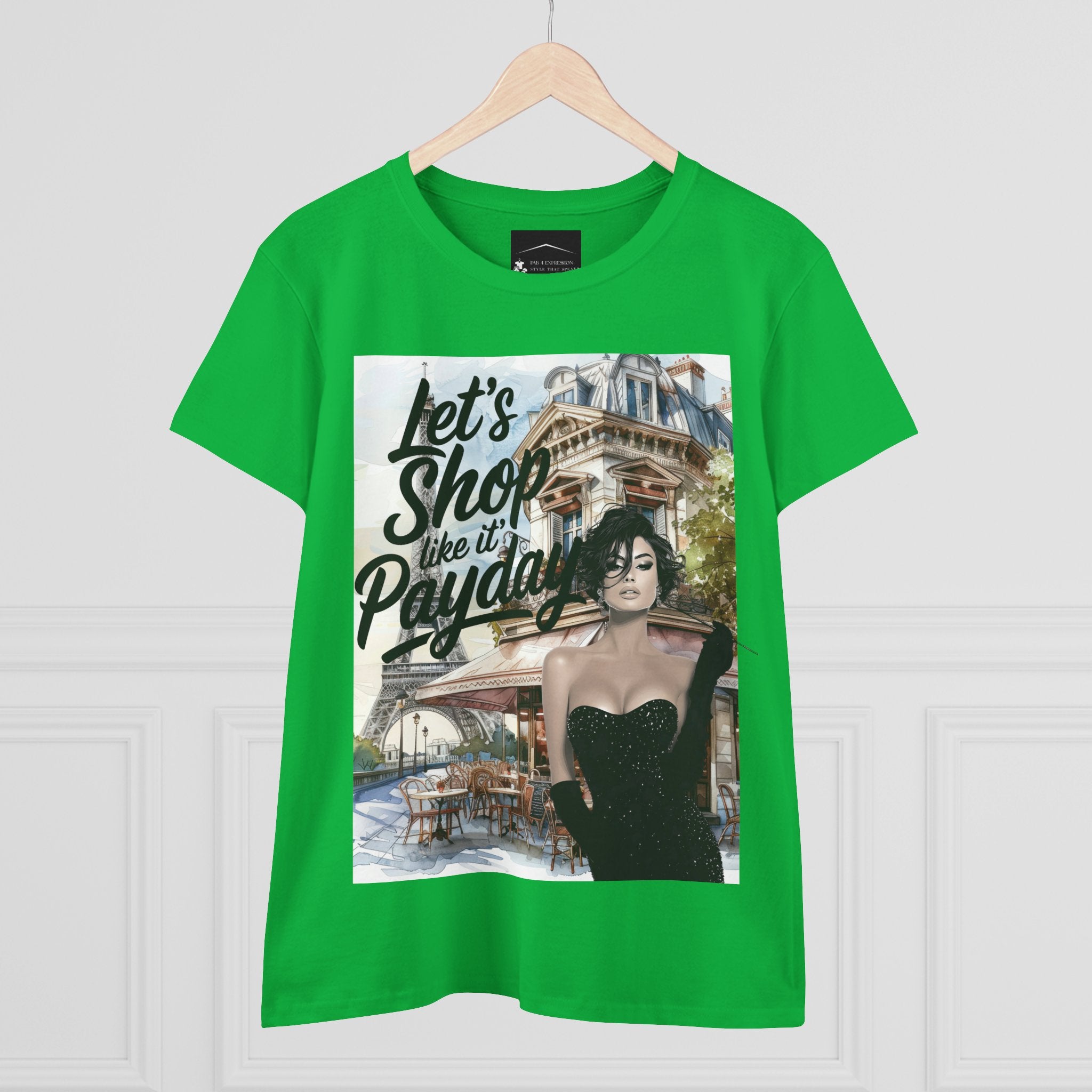 Let’s Shop Like It’s Payday Tee — Retro Chic Women’s Graphic T-Shirt