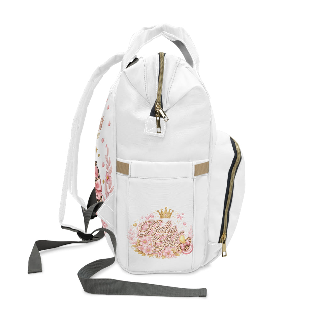 Baby Girl Princess Diaper Backpack — "The Princess Has Arrived"