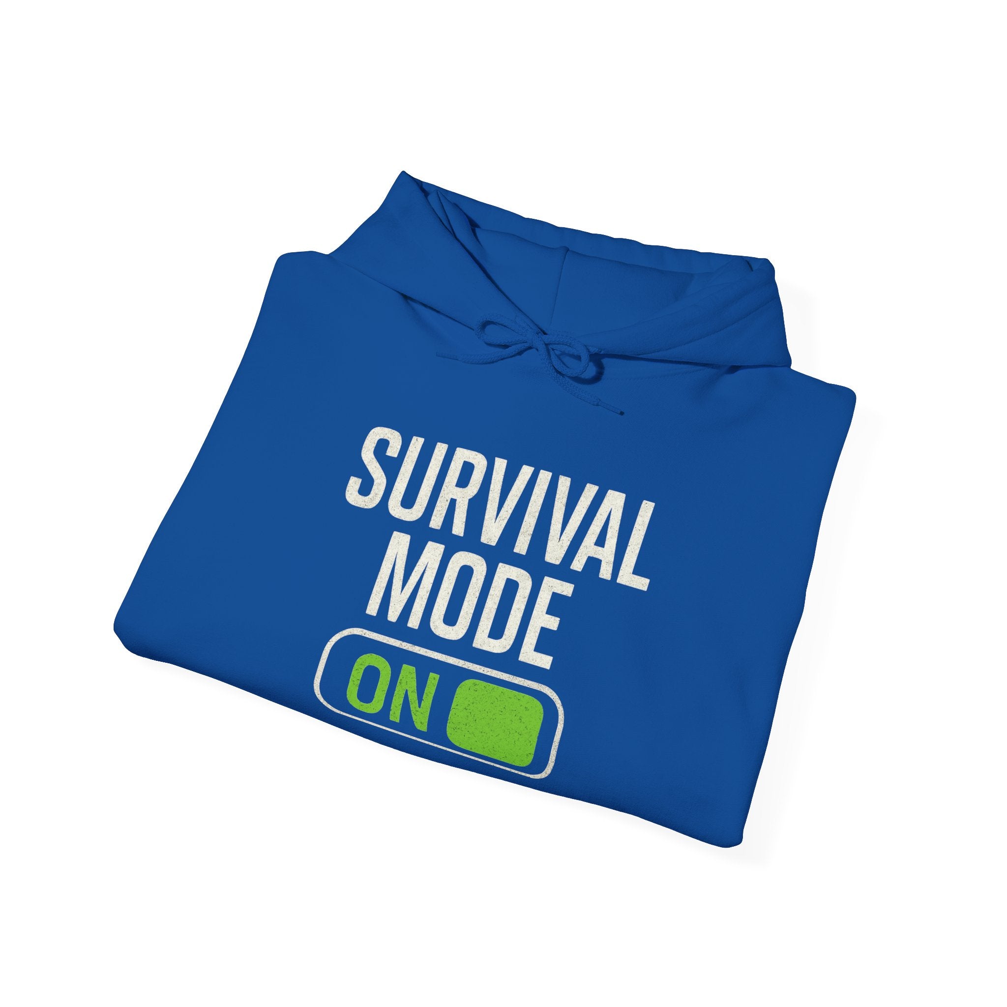 Survival Mode On Hoodie — Casual Graphic Pullover for Everyday Comfort