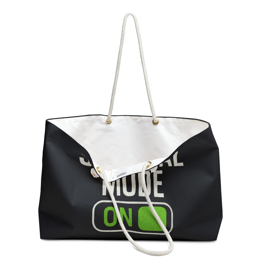 Survival Mode On Weekender Bag — Durable Travel Tote for Busy Parents & Travelers