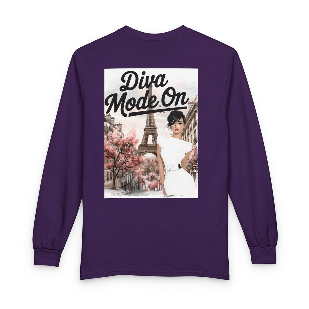 Diva Mode On Long Sleeve Tee