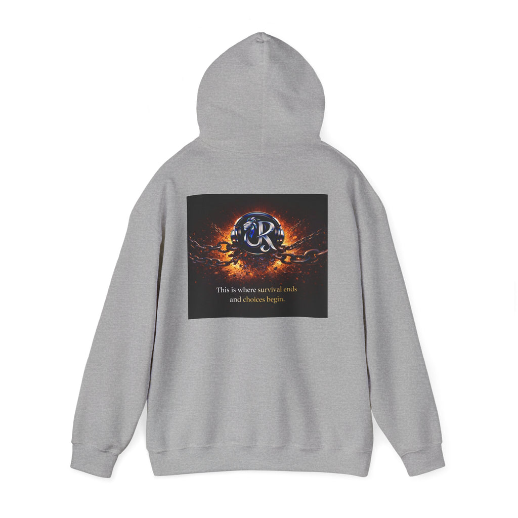 Ember Crest Hoodie — "This is where warrior souls and dreams begin" Graphic Pullover