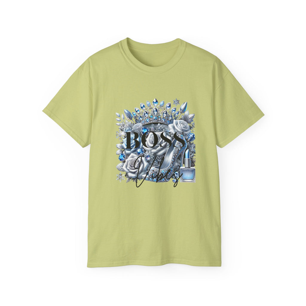 Boss Lady Tee — Women's Empowerment Graphic T‑Shirt (Crown & Roses Design)