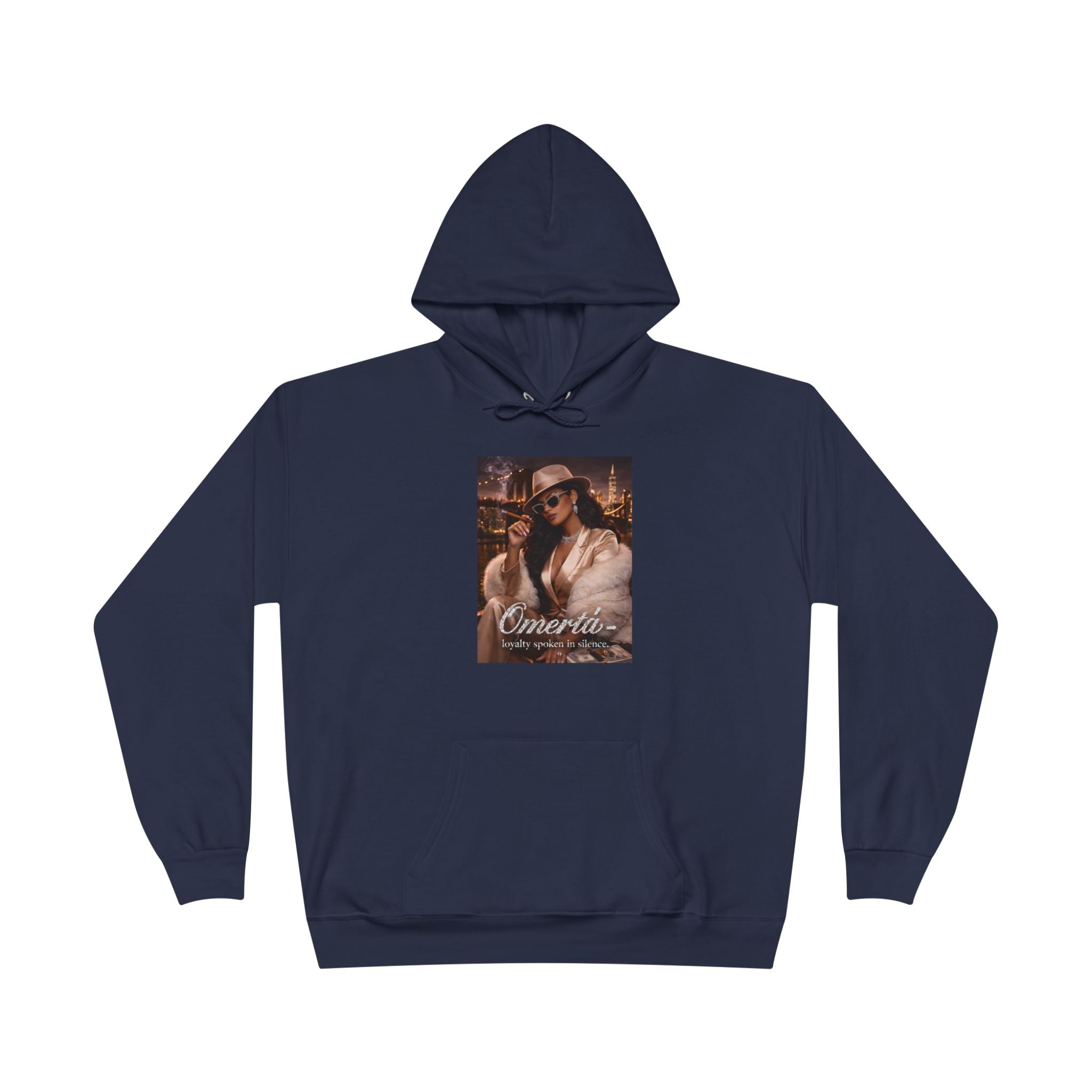 Vintage Cigarette Girl Hoodie — 'Cinerilla' Retro Pinup Pullover