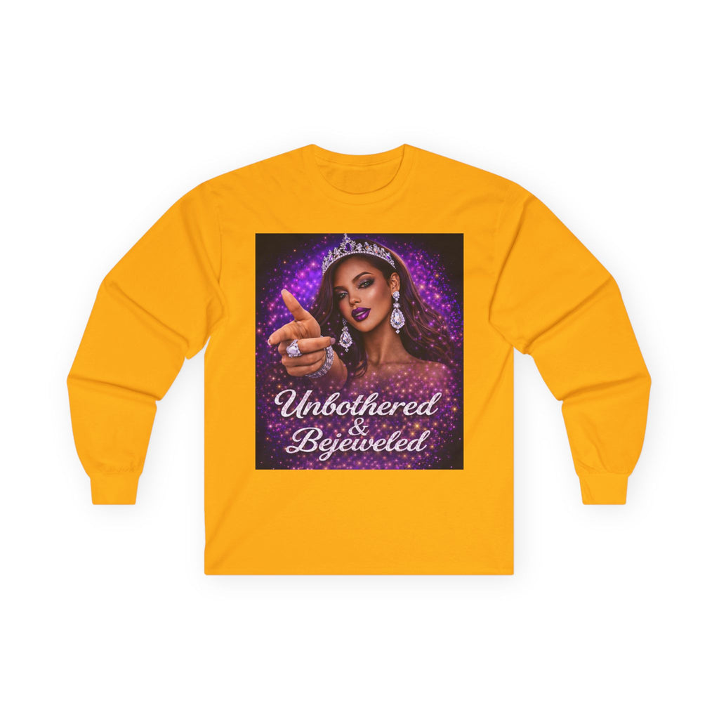 Unbothered & Bejeweled Long Sleeve Tee