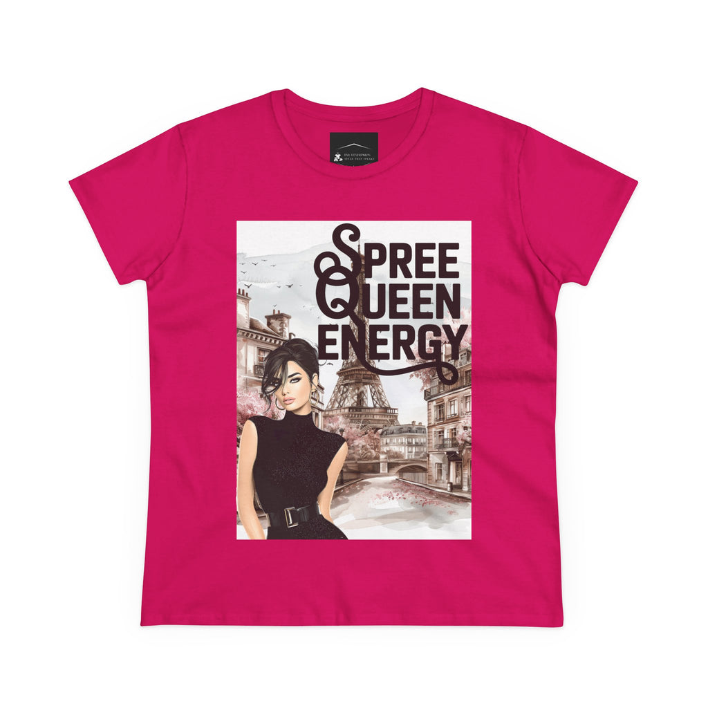 Spree Queen Energy Tee — Paris Fashion Graphic Women's T‑Shirt