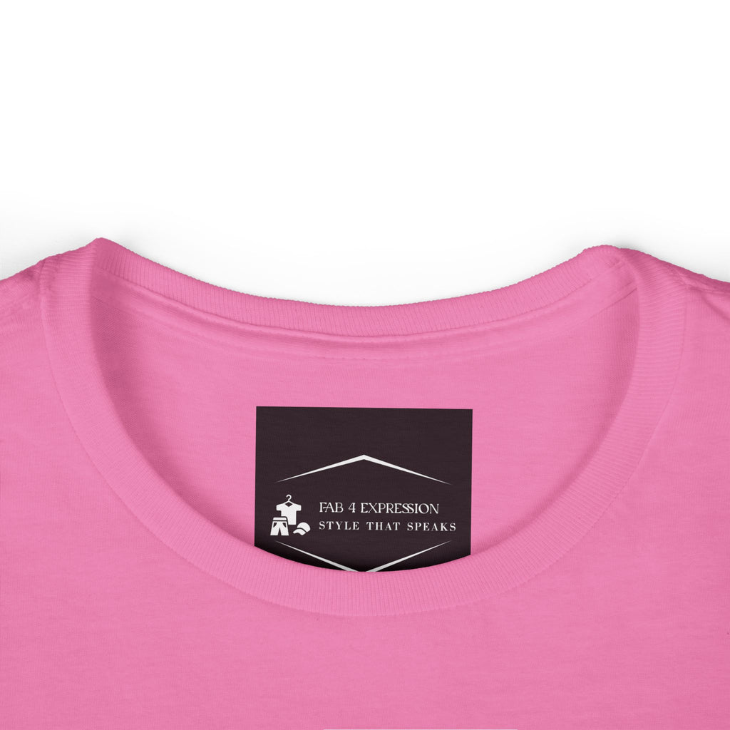 Soft & Savage Women's Tee — Retro Glam Portrait Graphic Shirt