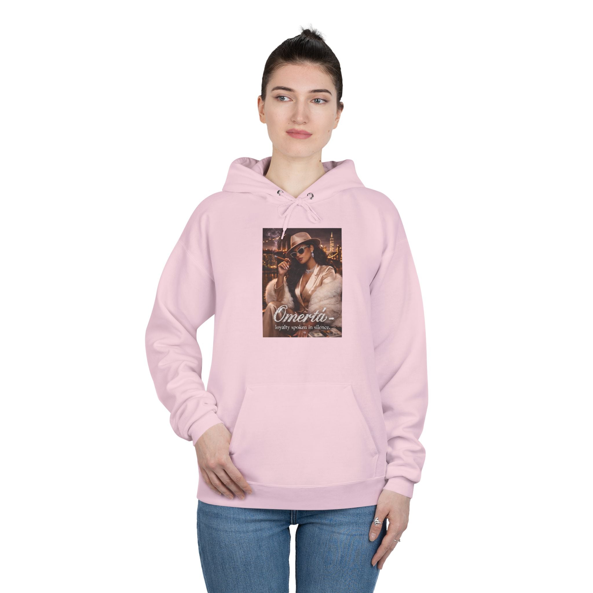Vintage Cigarette Girl Hoodie — 'Cinerilla' Retro Pinup Pullover
