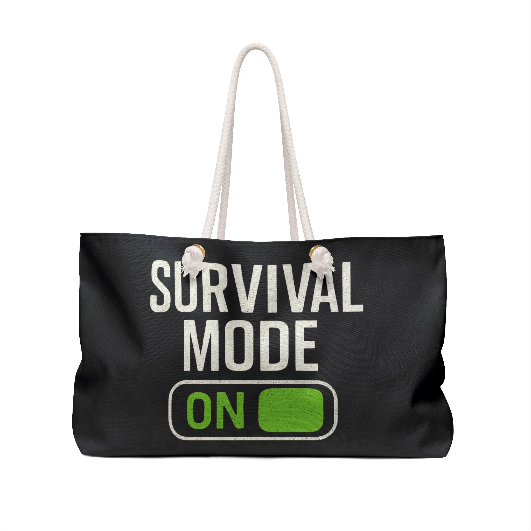 Survival Mode On Weekender Bag — Durable Travel Tote for Busy Parents & Travelers