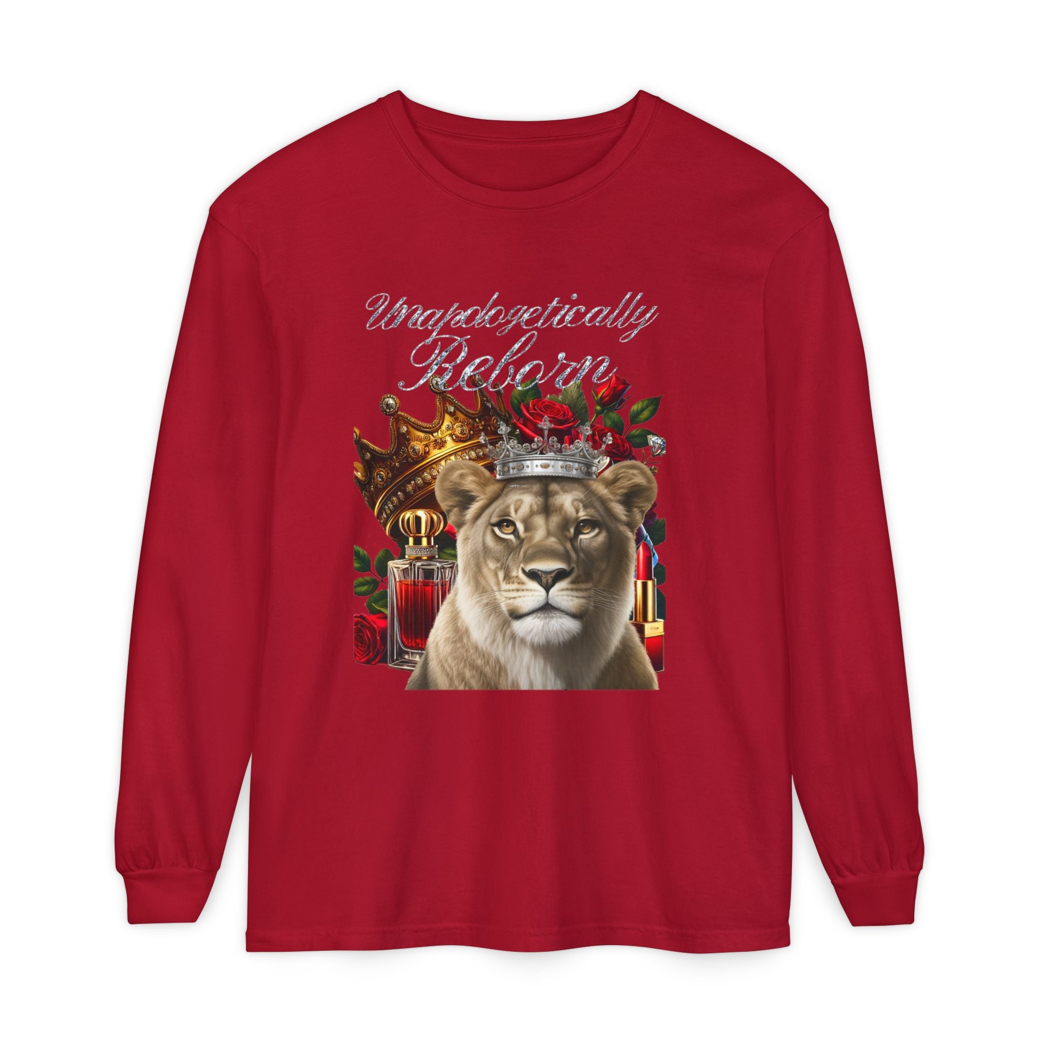 Unapologetically Reborn Long-Sleeve Tee — Strength, Redefined