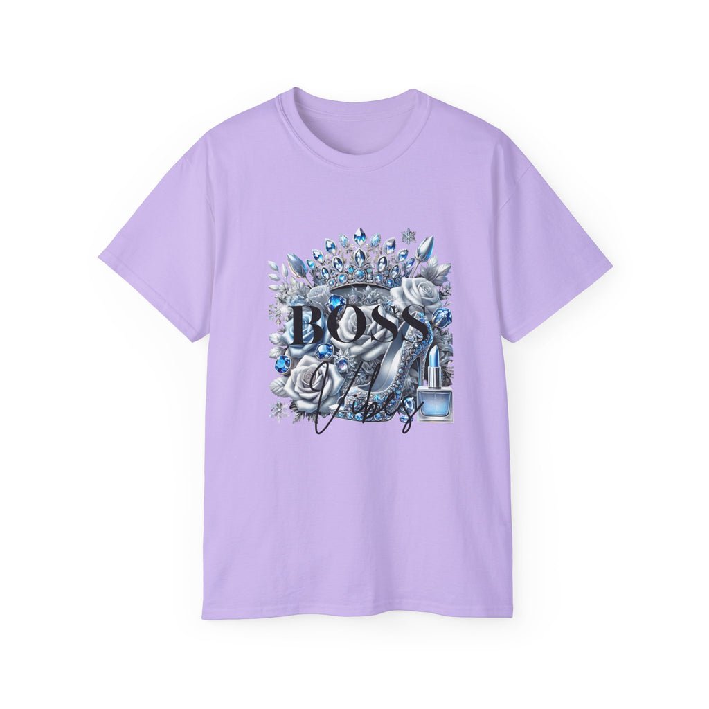 Boss Lady Tee — Women's Empowerment Graphic T‑Shirt (Crown & Roses Design)