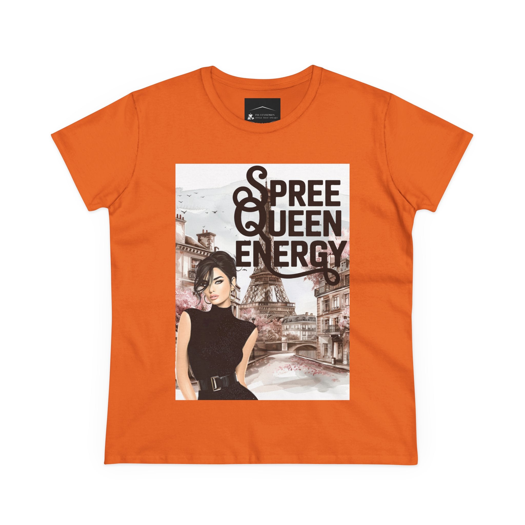 Spree Queen Energy Tee — Paris Fashion Graphic Women's T‑Shirt