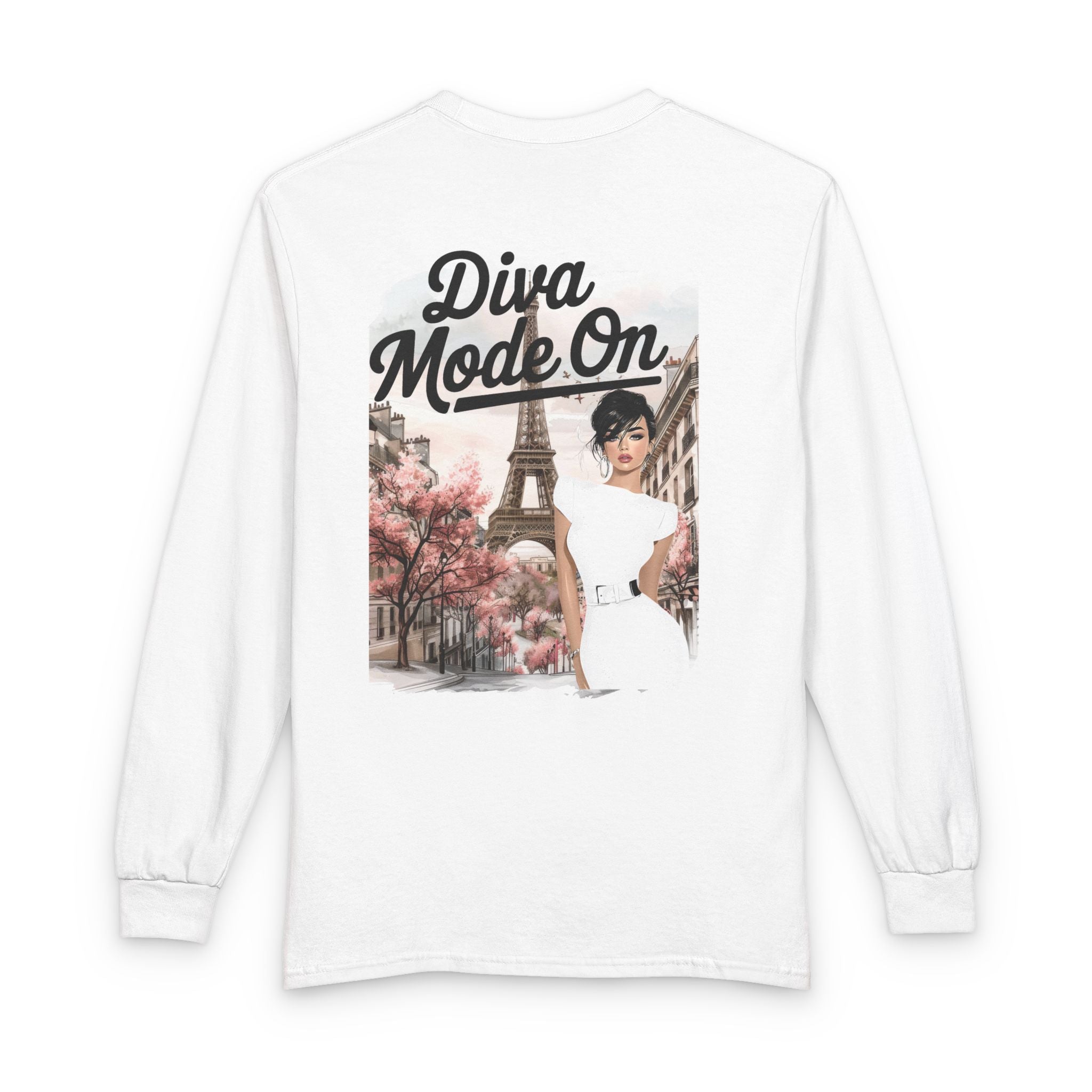 Diva Mode On Long Sleeve Tee