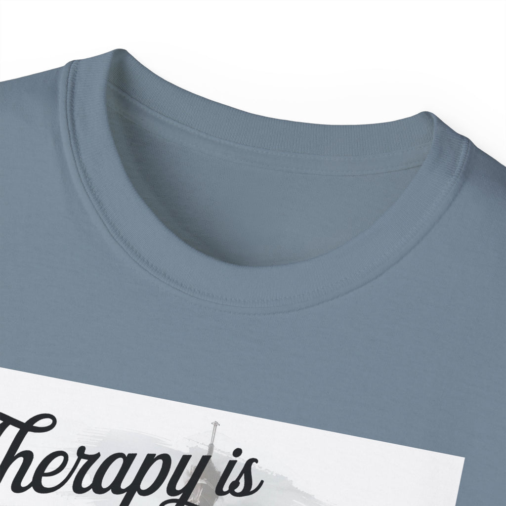 Fashion Quote Tee — "Therapy Is Temporary, Fashion Is Forever" Graphic T-Shirt