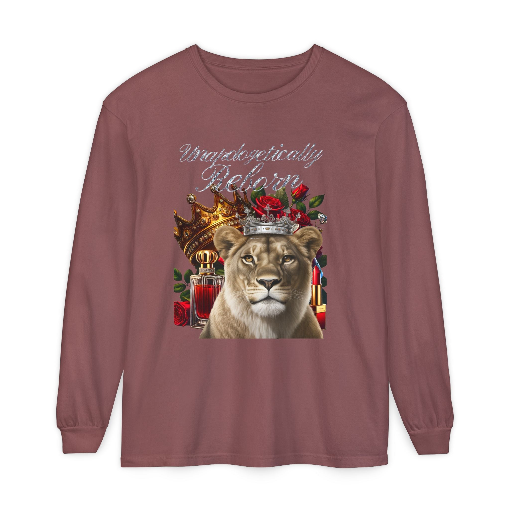 Unapologetically Reborn Long-Sleeve Tee — Strength, Redefined