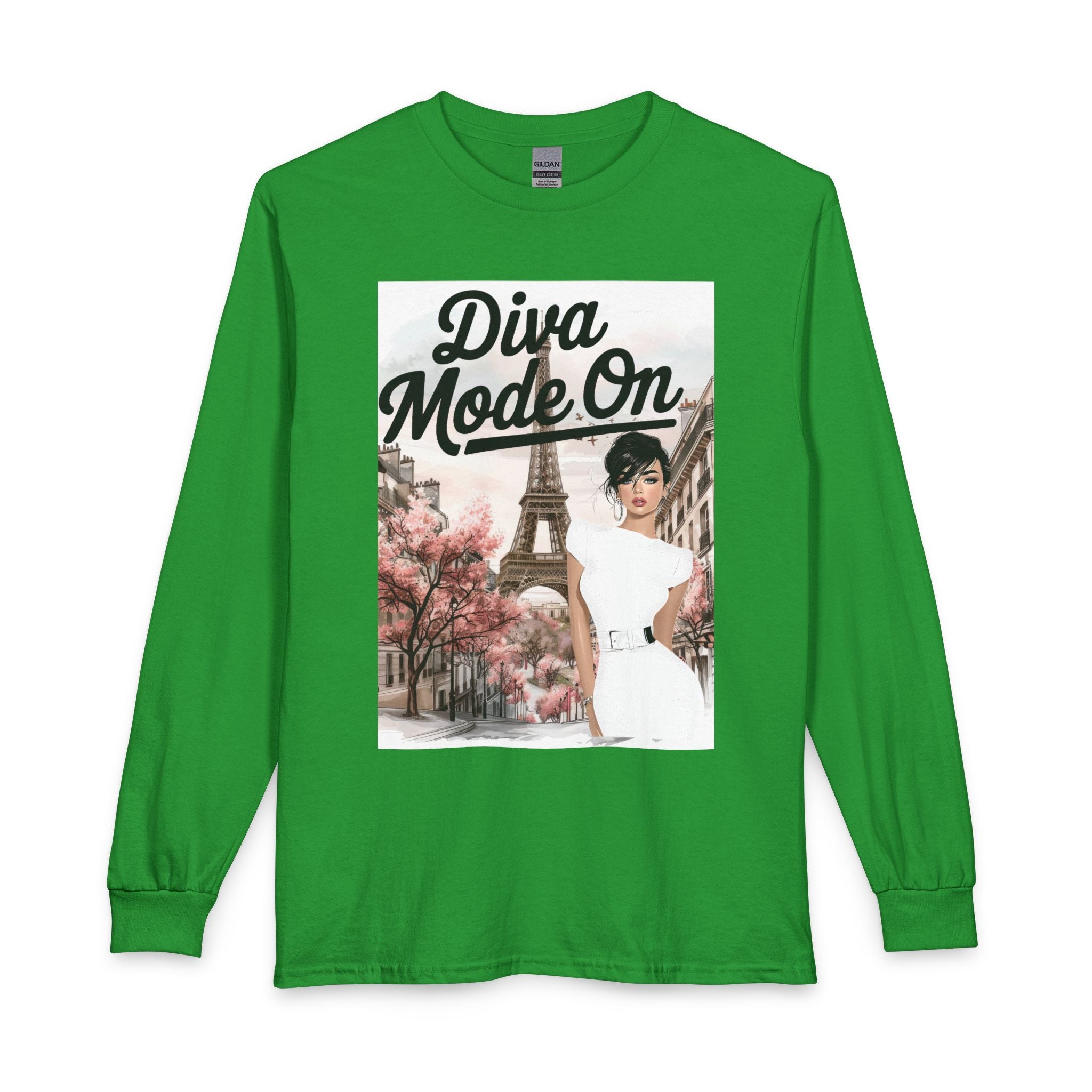 Diva Mode On Long Sleeve Tee