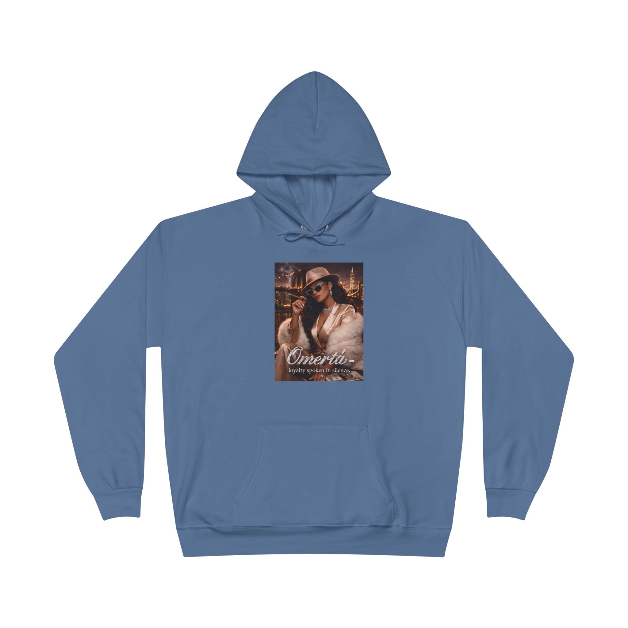 Vintage Cigarette Girl Hoodie — 'Cinerilla' Retro Pinup Pullover