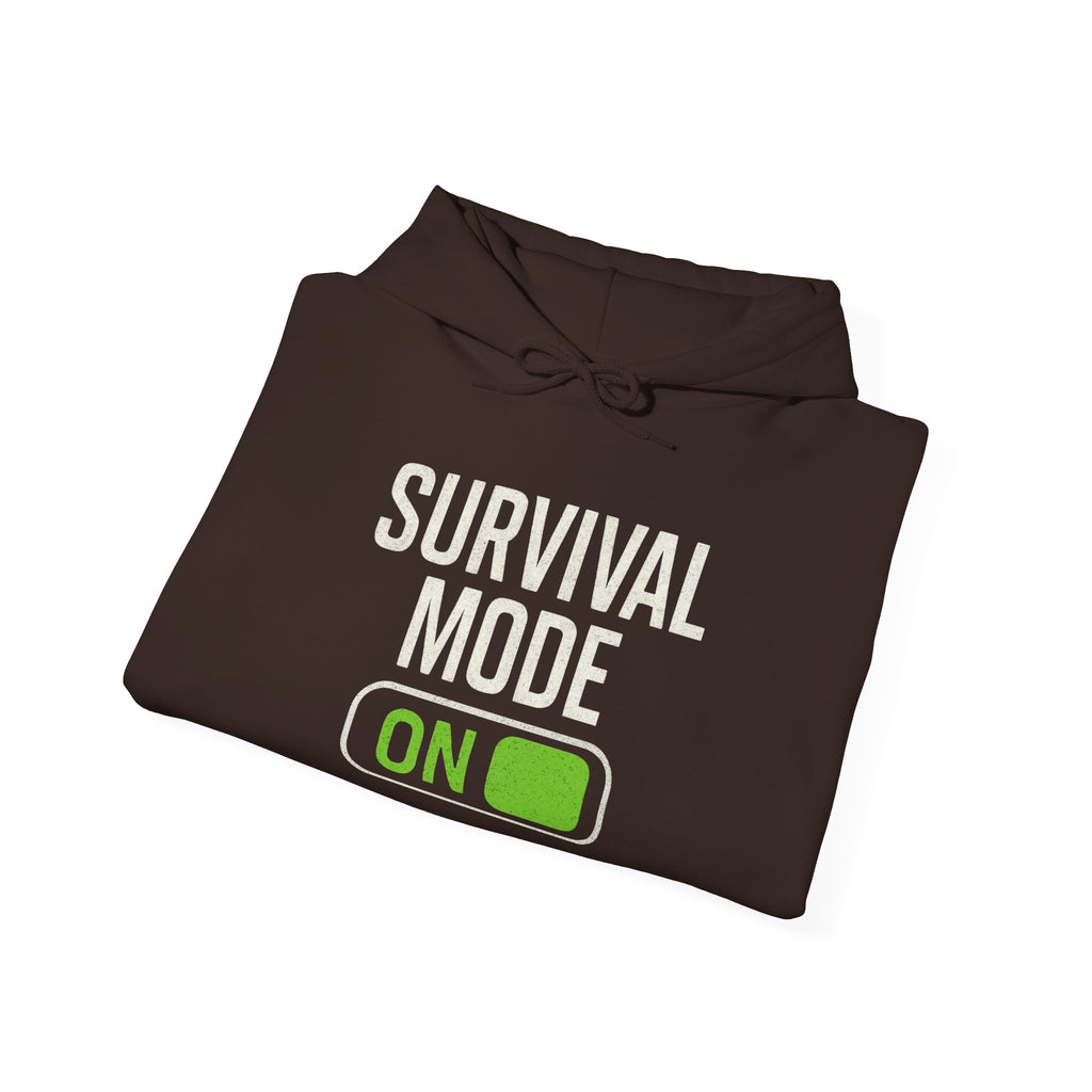 Survival Mode On Hoodie — Casual Graphic Pullover for Everyday Comfort