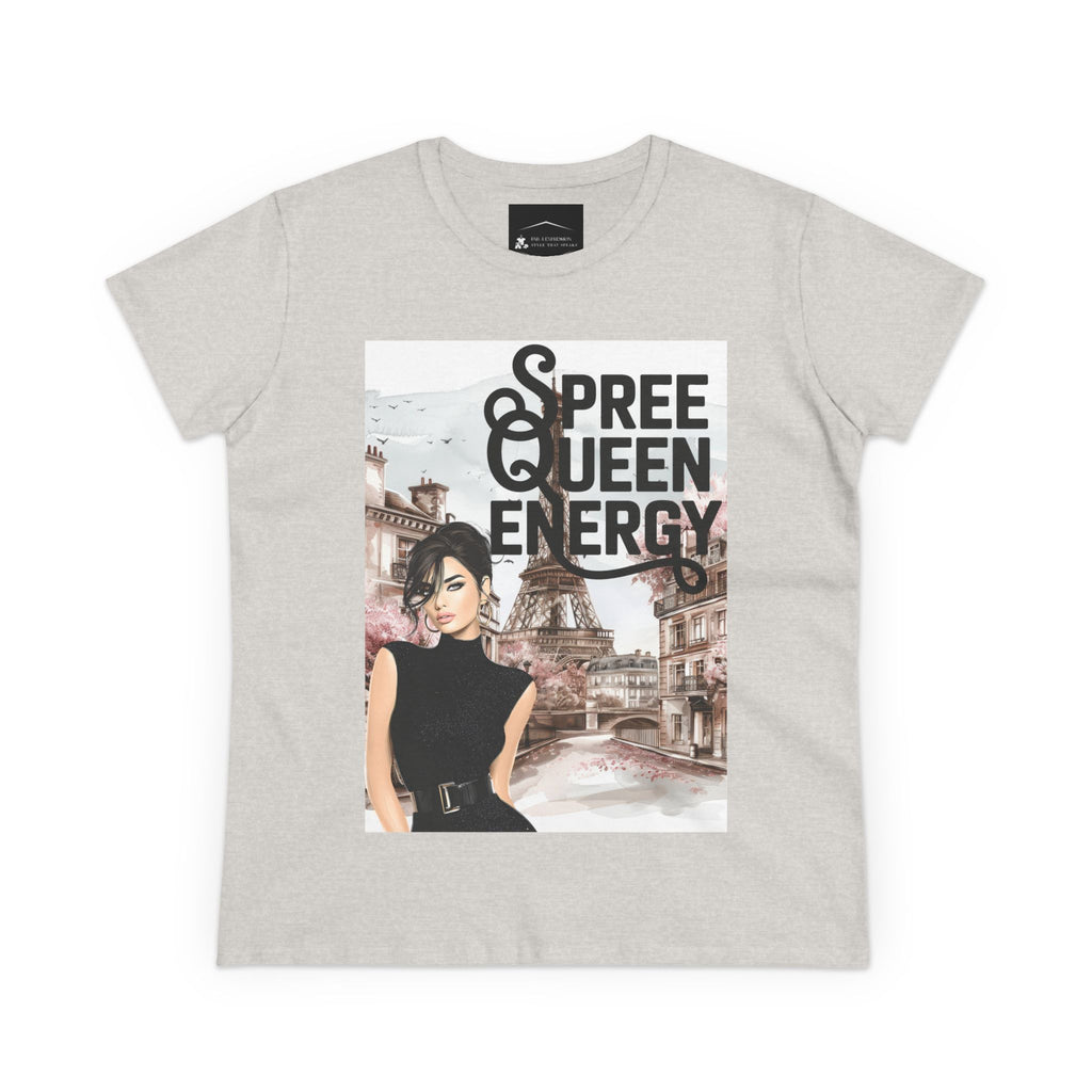 Spree Queen Energy Tee — Paris Fashion Graphic Women's T‑Shirt