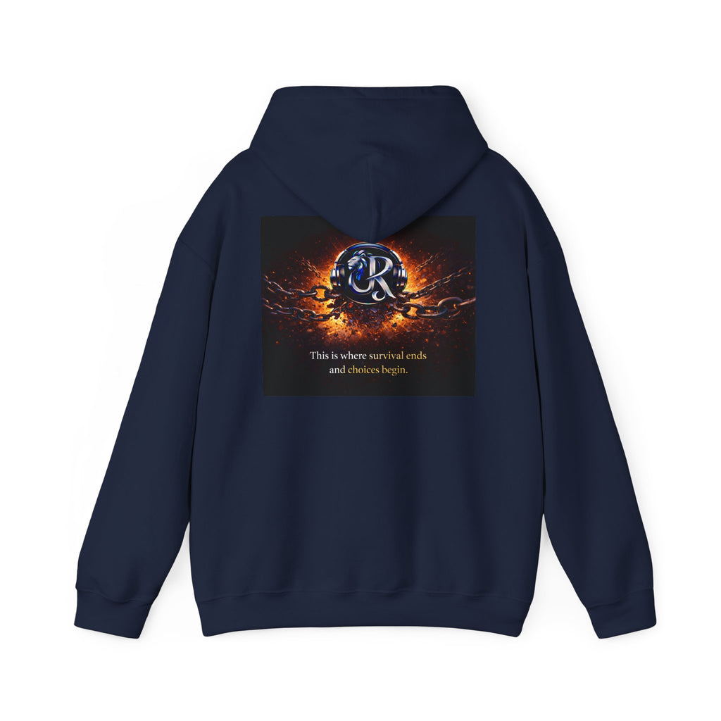 Ember Crest Hoodie — "This is where warrior souls and dreams begin" Graphic Pullover