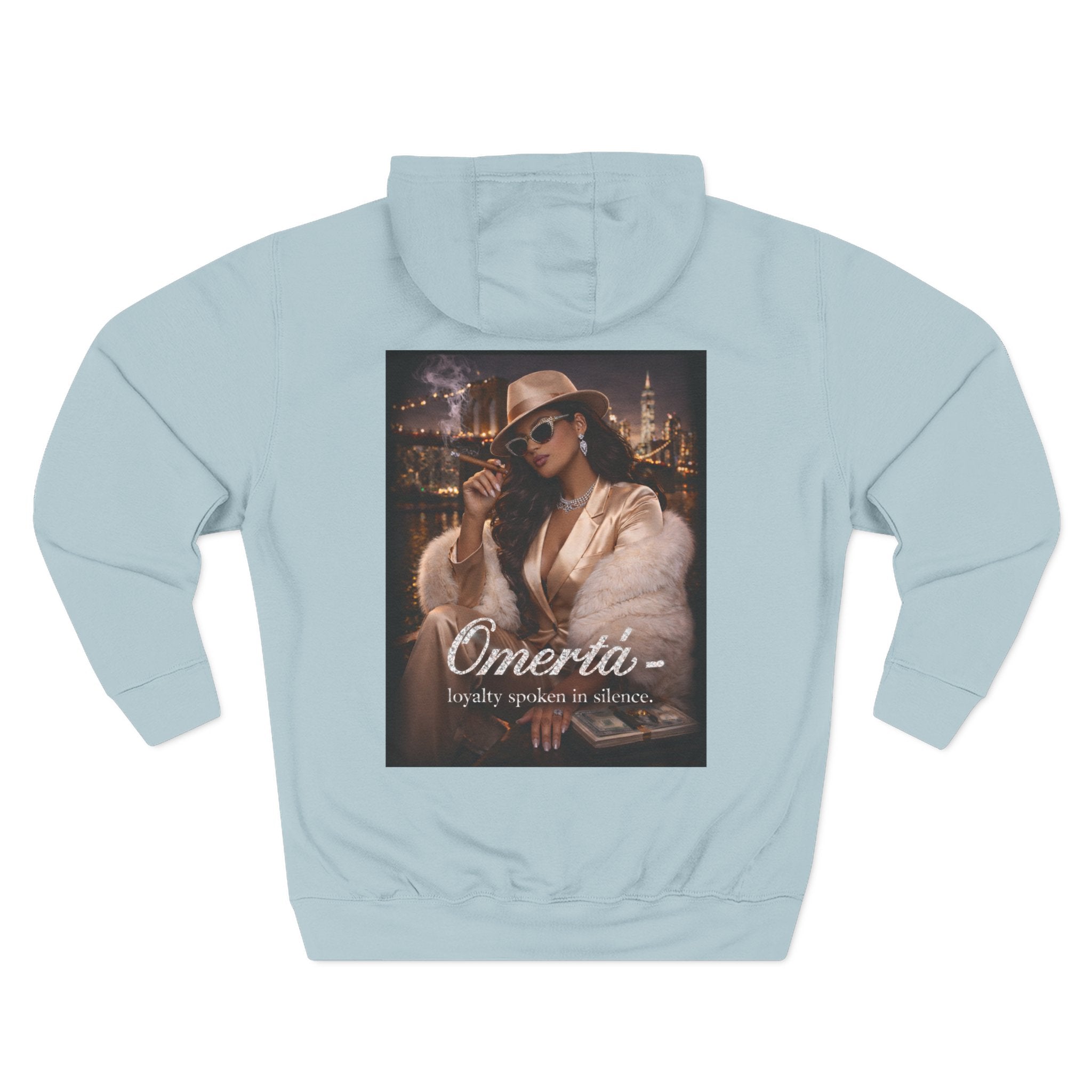 Omertà Vintage Mafia Hoodie — 'Loyalty Speaks in Silence' Graphic Pullover