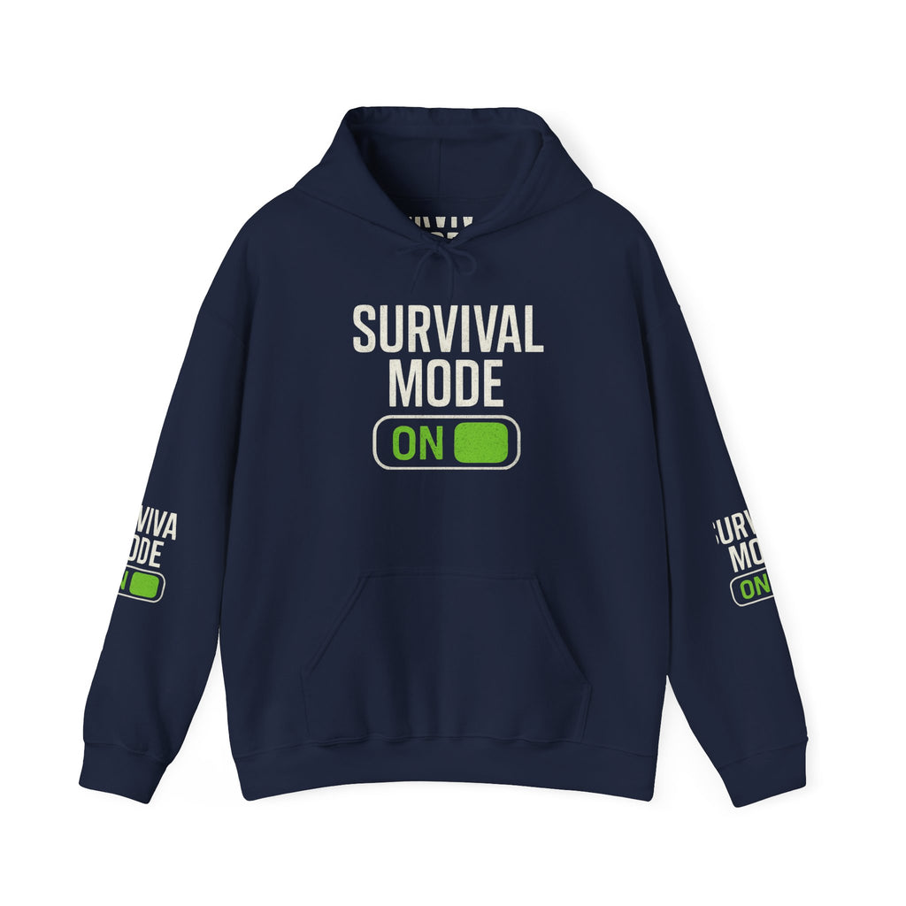 Survival Mode On Hoodie — Casual Graphic Pullover for Everyday Comfort