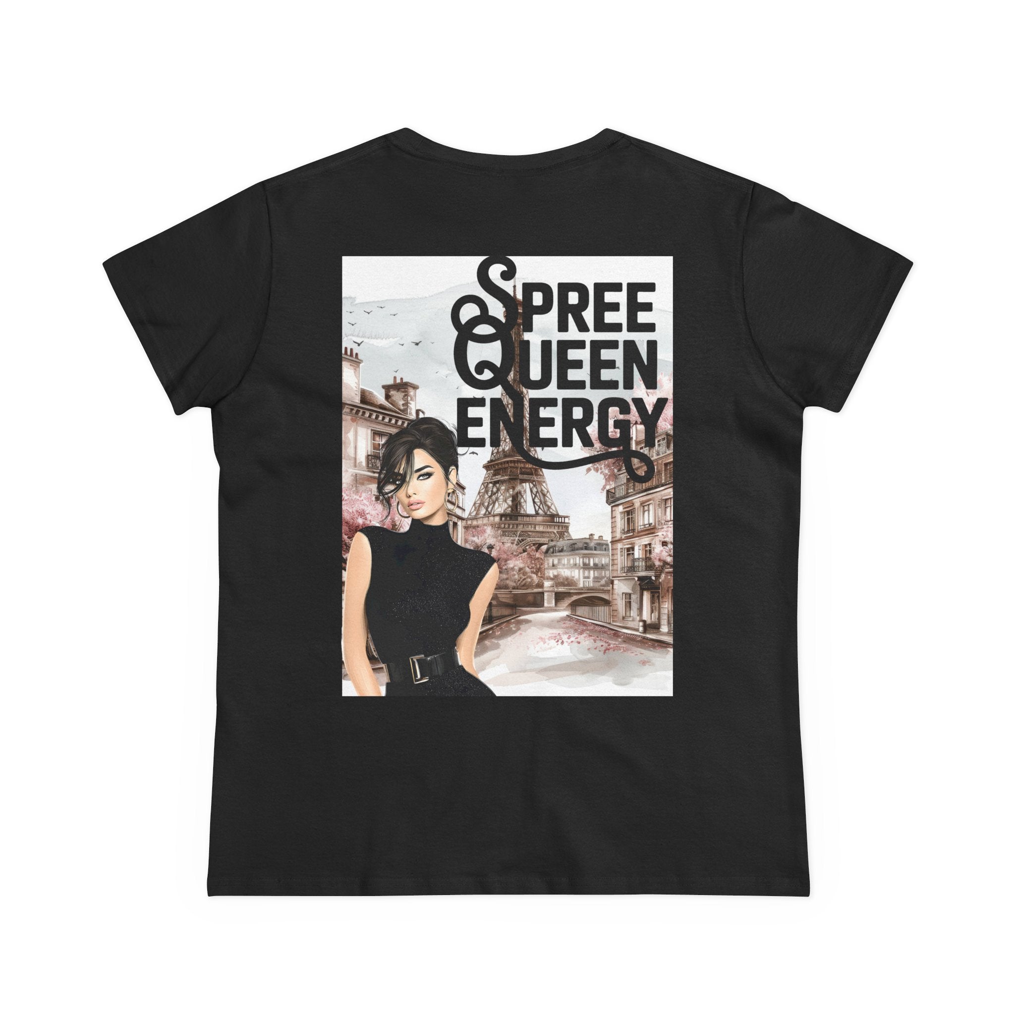 Spree Queen Energy Tee — Paris Fashion Graphic Women's T‑Shirt