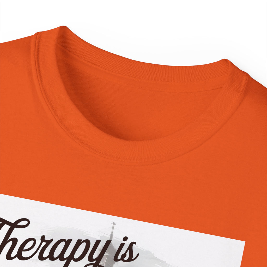 Fashion Quote Tee — "Therapy Is Temporary, Fashion Is Forever" Graphic T-Shirt