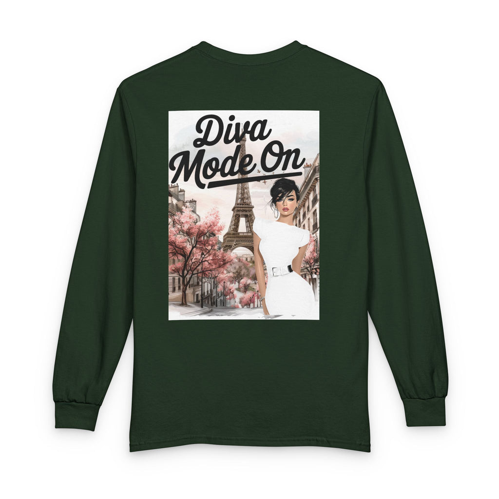 Diva Mode On Long Sleeve Tee
