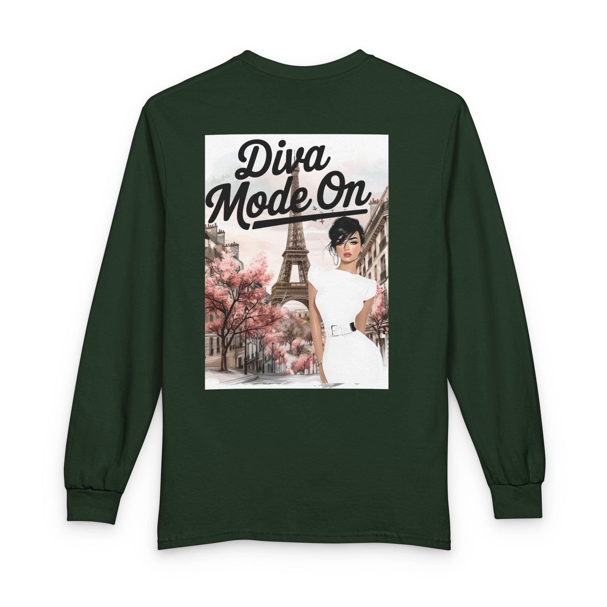 Diva Mode On Long Sleeve Tee