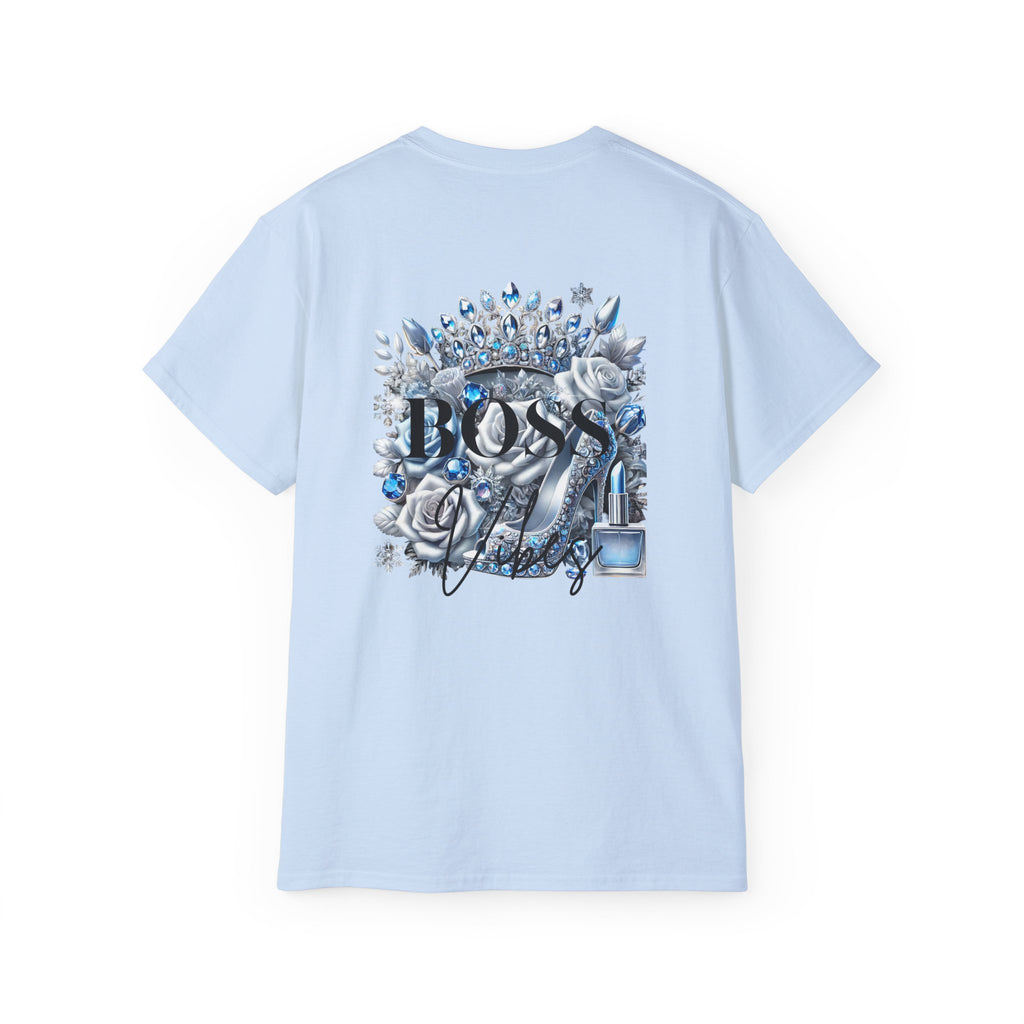 Boss Lady Tee — Women's Empowerment Graphic T‑Shirt (Crown & Roses Design)