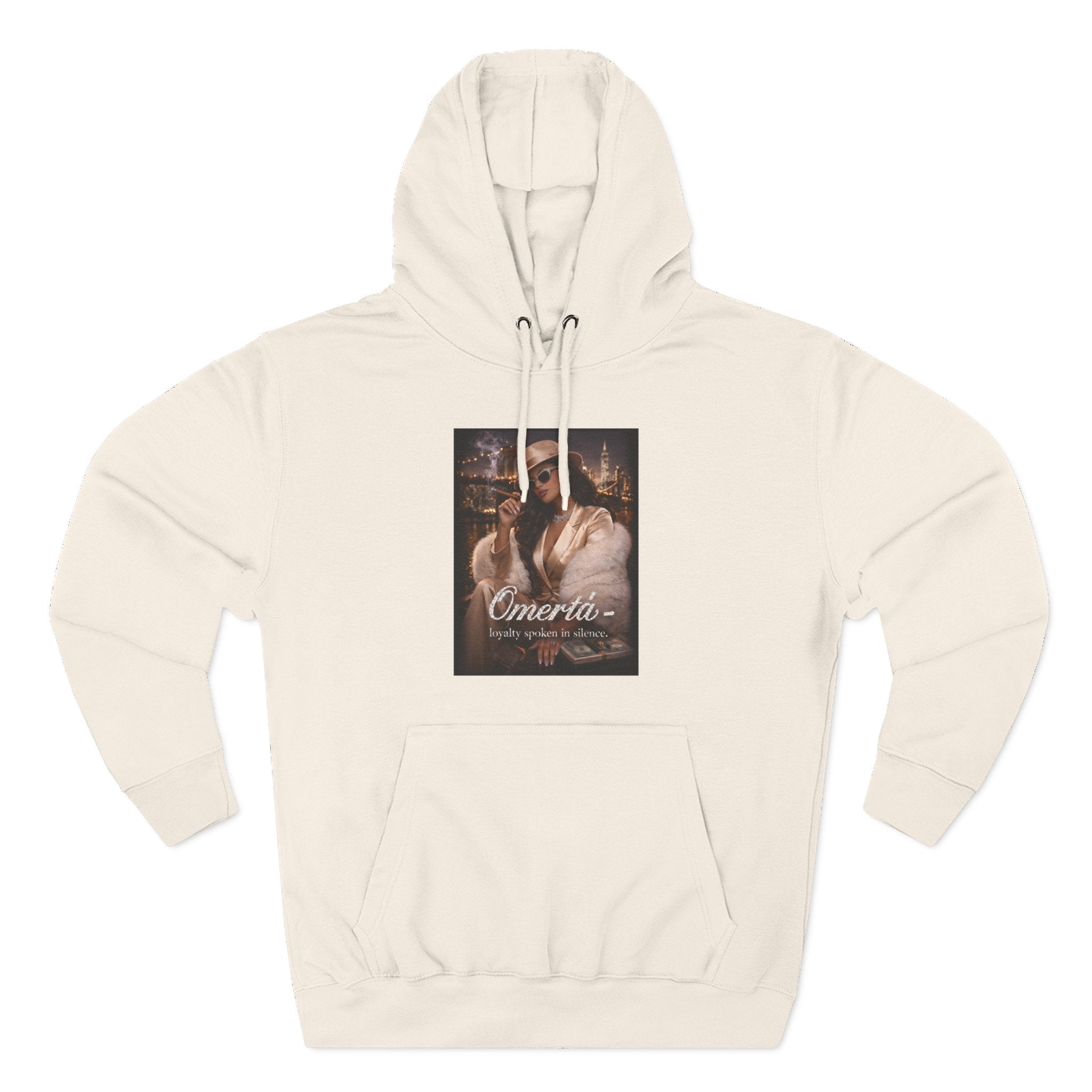 Omertà Vintage Mafia Hoodie — 'Loyalty Speaks in Silence' Graphic Pullover