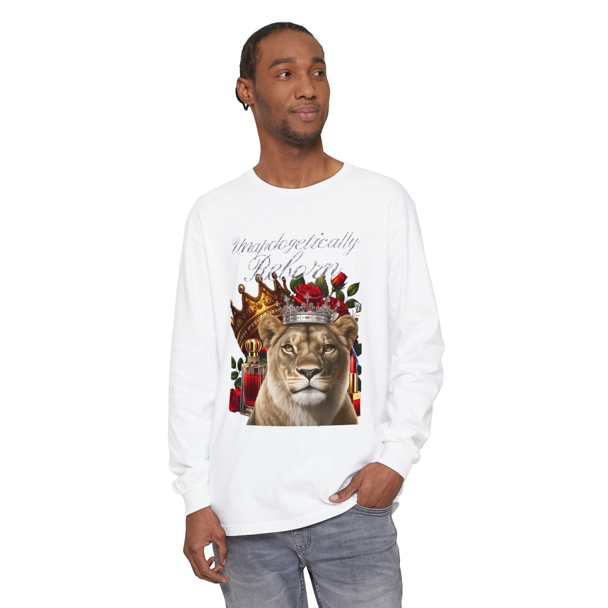 Unapologetically Reborn Long-Sleeve Tee — Strength, Redefined