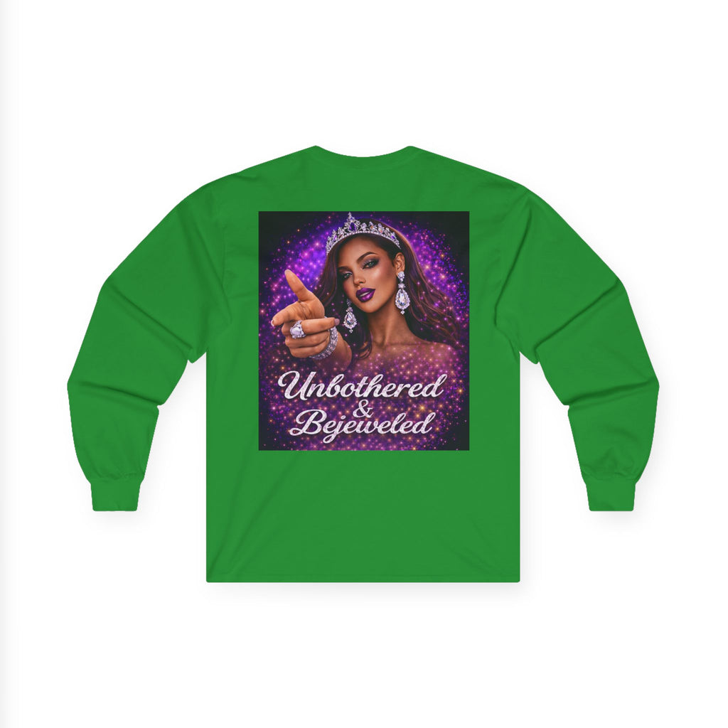 Unbothered & Bejeweled Long Sleeve Tee