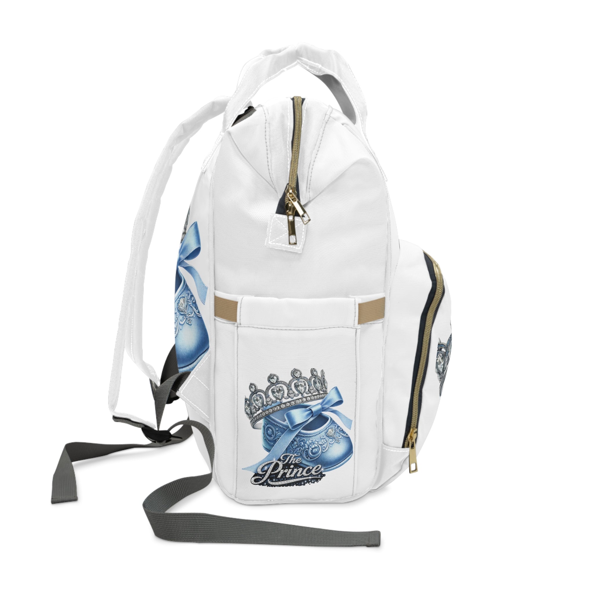 The Prince Blue Crown Diaper Backpack