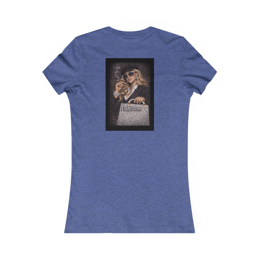 Lady Boss Graphic Tee — Glamorous Fashion Girl with 'Women's Favorite' Handbag