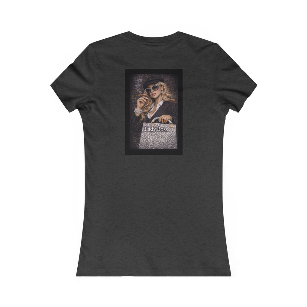 Lady Boss Graphic Tee — Glamorous Fashion Girl with 'Women's Favorite' Handbag
