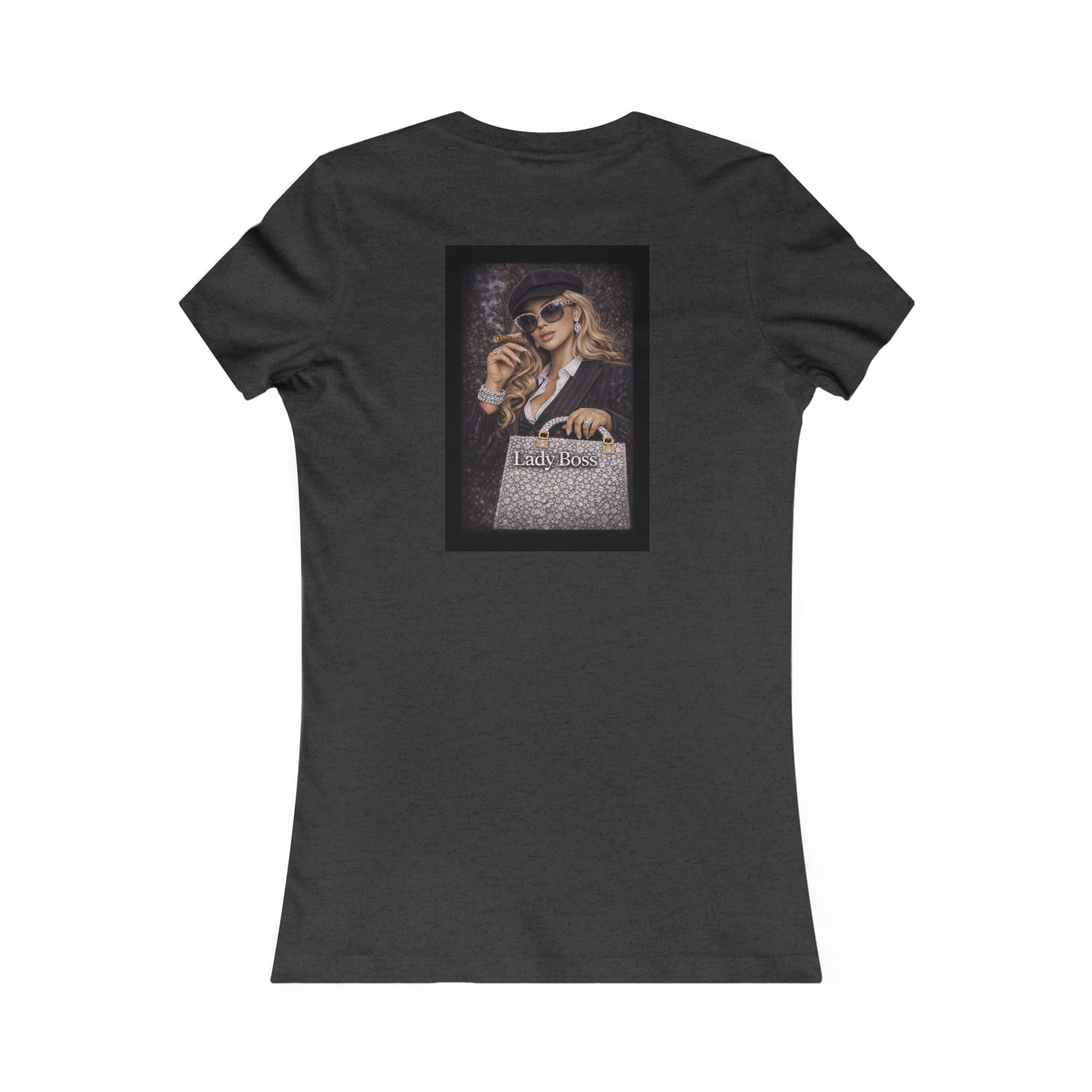 Lady Boss Graphic Tee — Glamorous Fashion Girl with 'Women's Favorite' Handbag