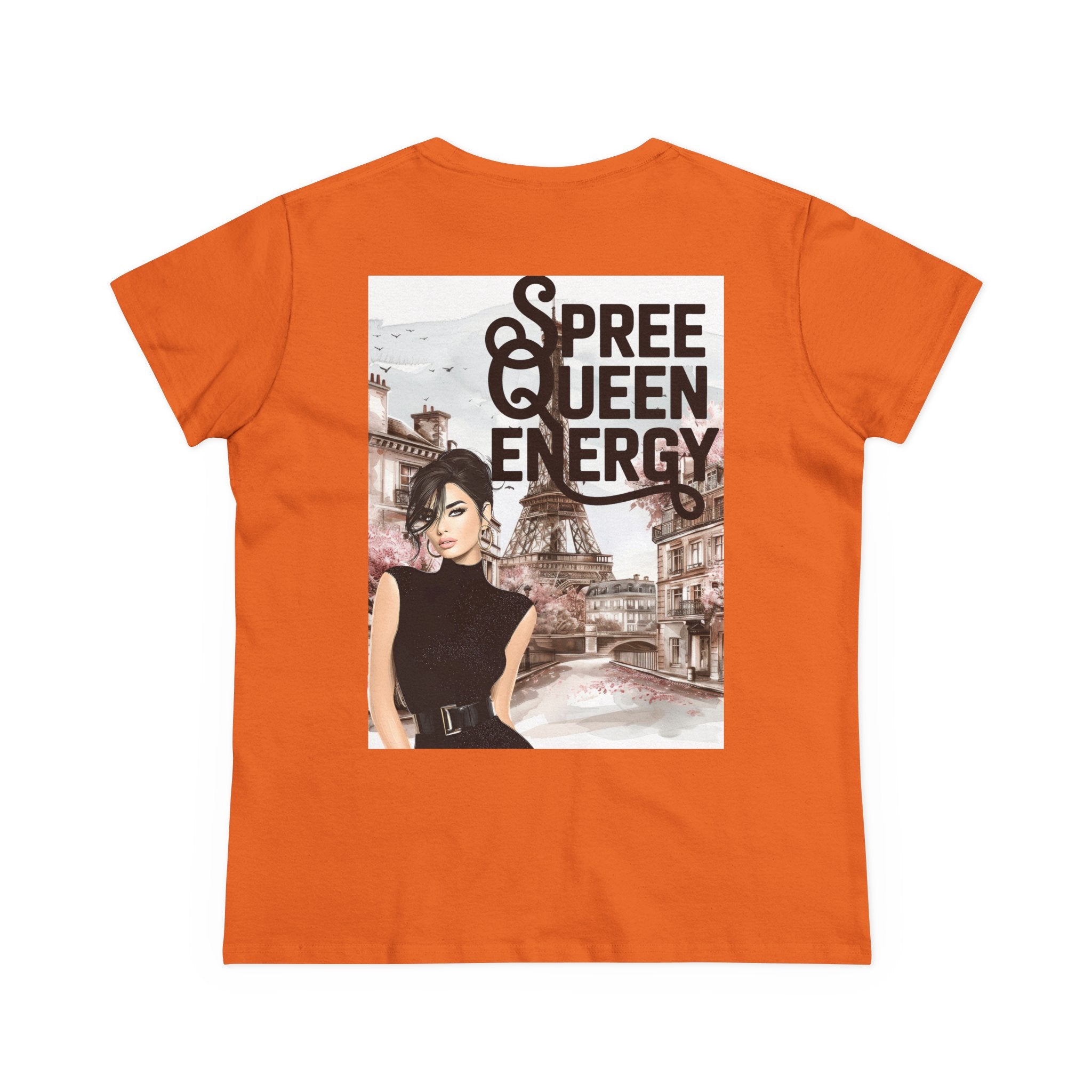 Spree Queen Energy Tee — Paris Fashion Graphic Women's T‑Shirt