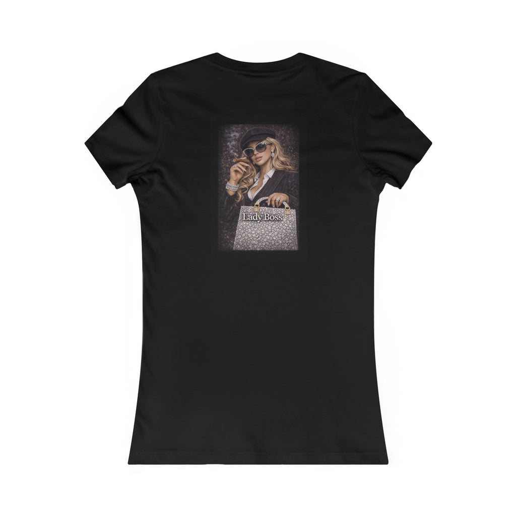 Lady Boss Graphic Tee — Glamorous Fashion Girl with 'Women's Favorite' Handbag