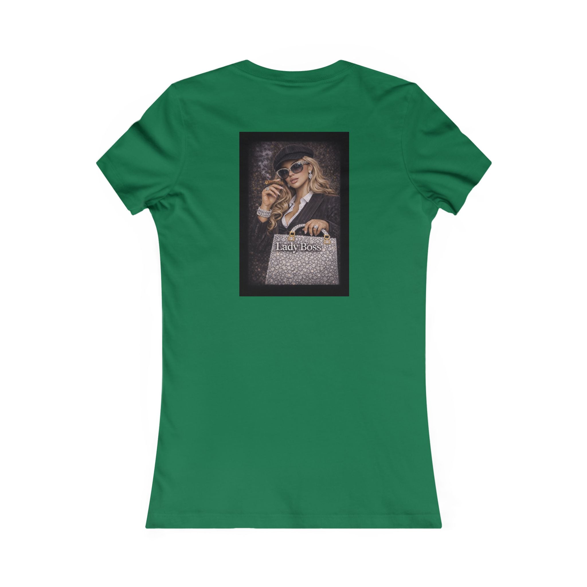 Lady Boss Graphic Tee — Glamorous Fashion Girl with 'Women's Favorite' Handbag