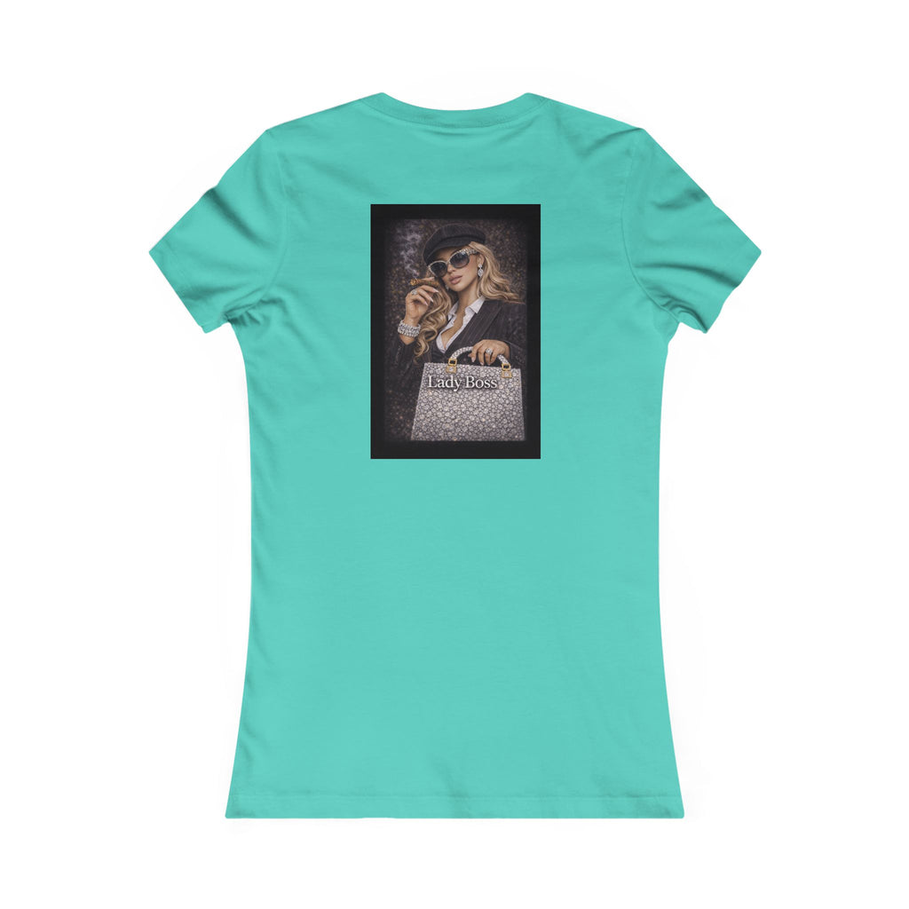 Lady Boss Graphic Tee — Glamorous Fashion Girl with 'Women's Favorite' Handbag