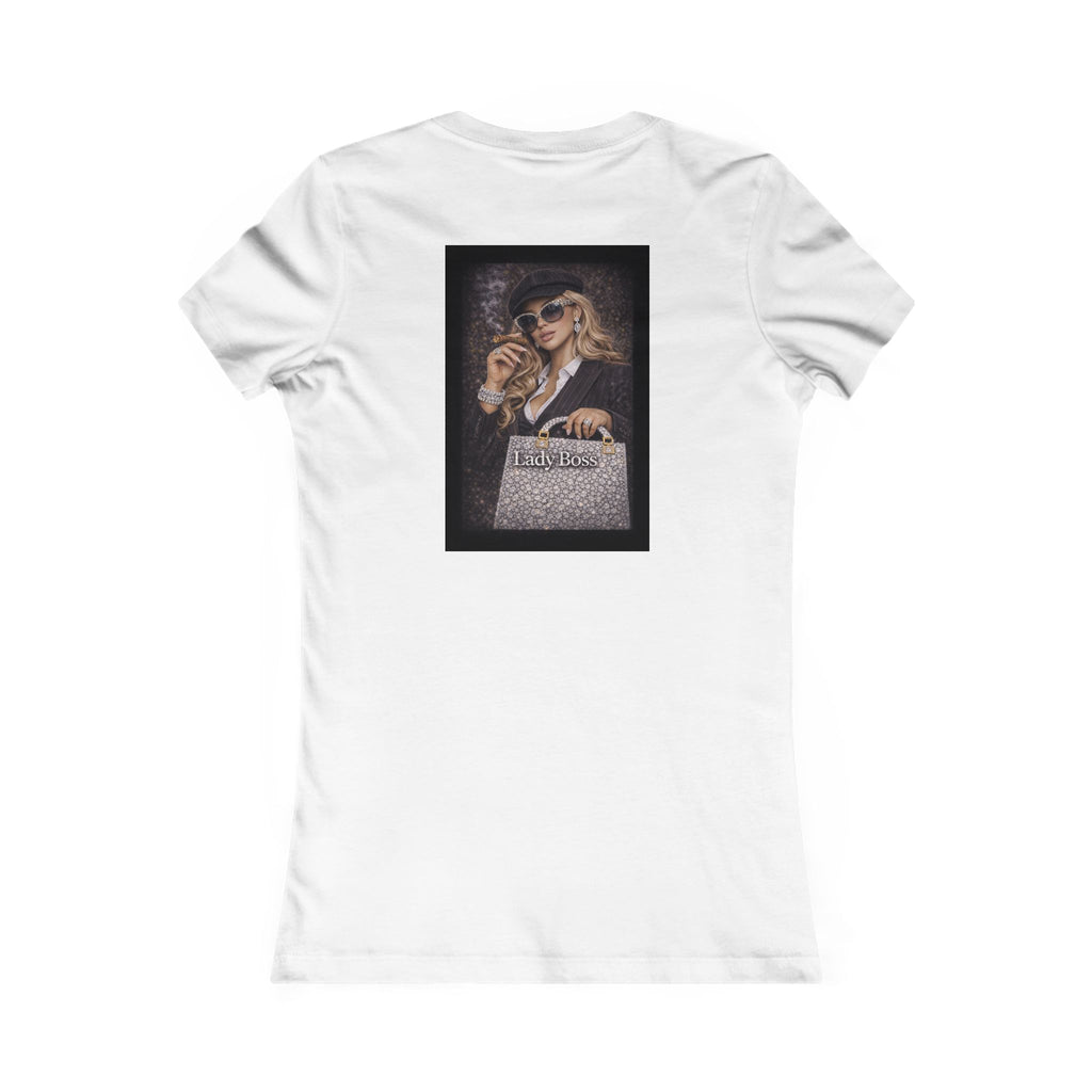 Lady Boss Graphic Tee — Glamorous Fashion Girl with 'Women's Favorite' Handbag