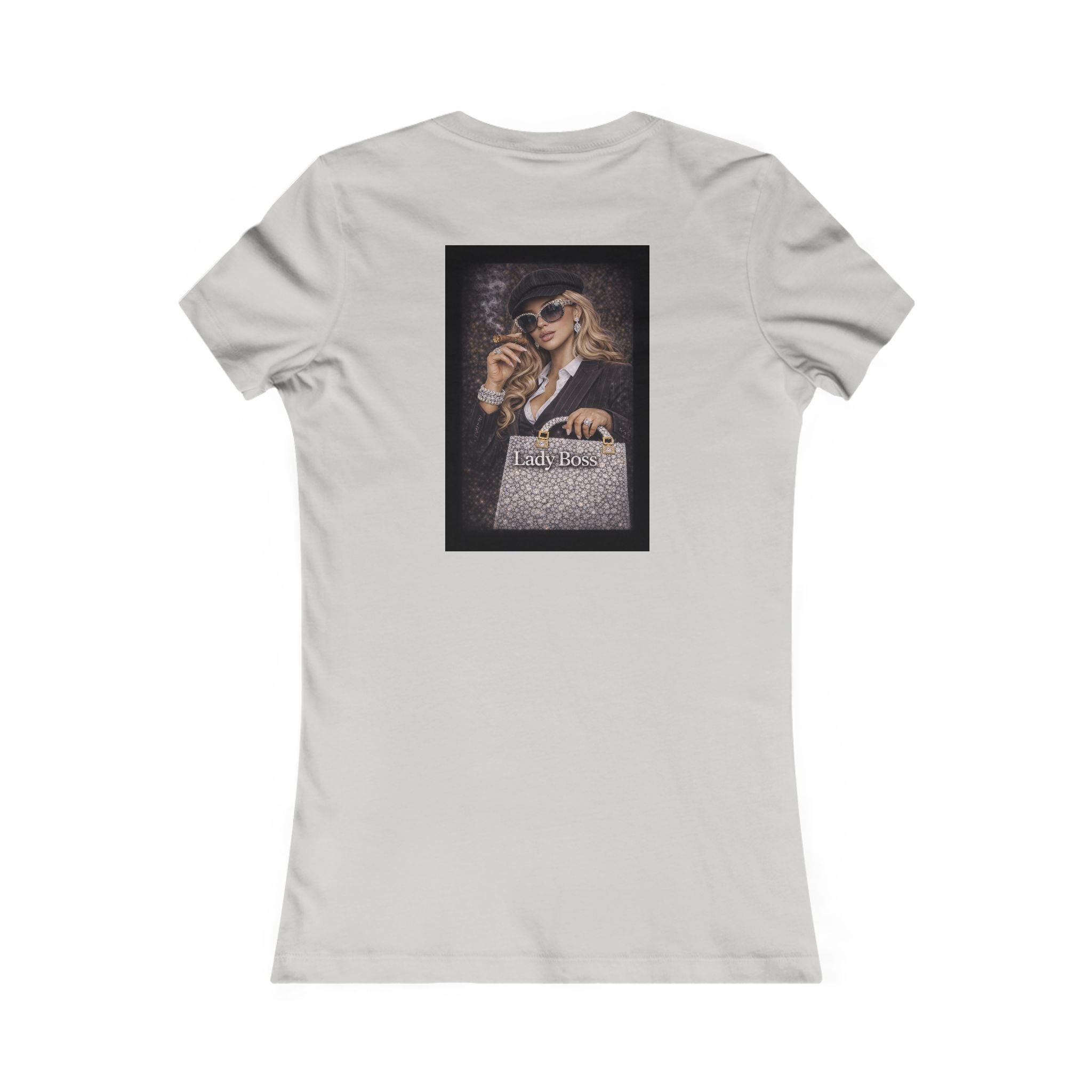 Lady Boss Graphic Tee — Glamorous Fashion Girl with 'Women's Favorite' Handbag