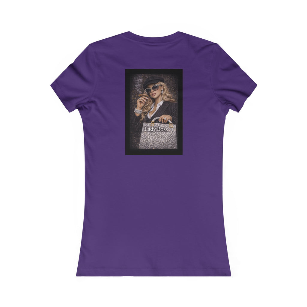 Lady Boss Graphic Tee — Glamorous Fashion Girl with 'Women's Favorite' Handbag