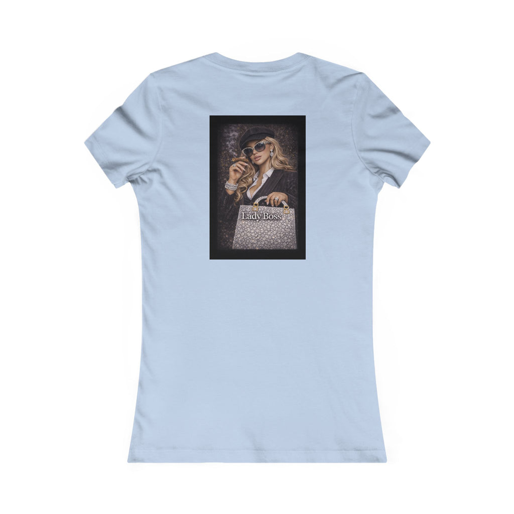 Lady Boss Graphic Tee — Glamorous Fashion Girl with 'Women's Favorite' Handbag