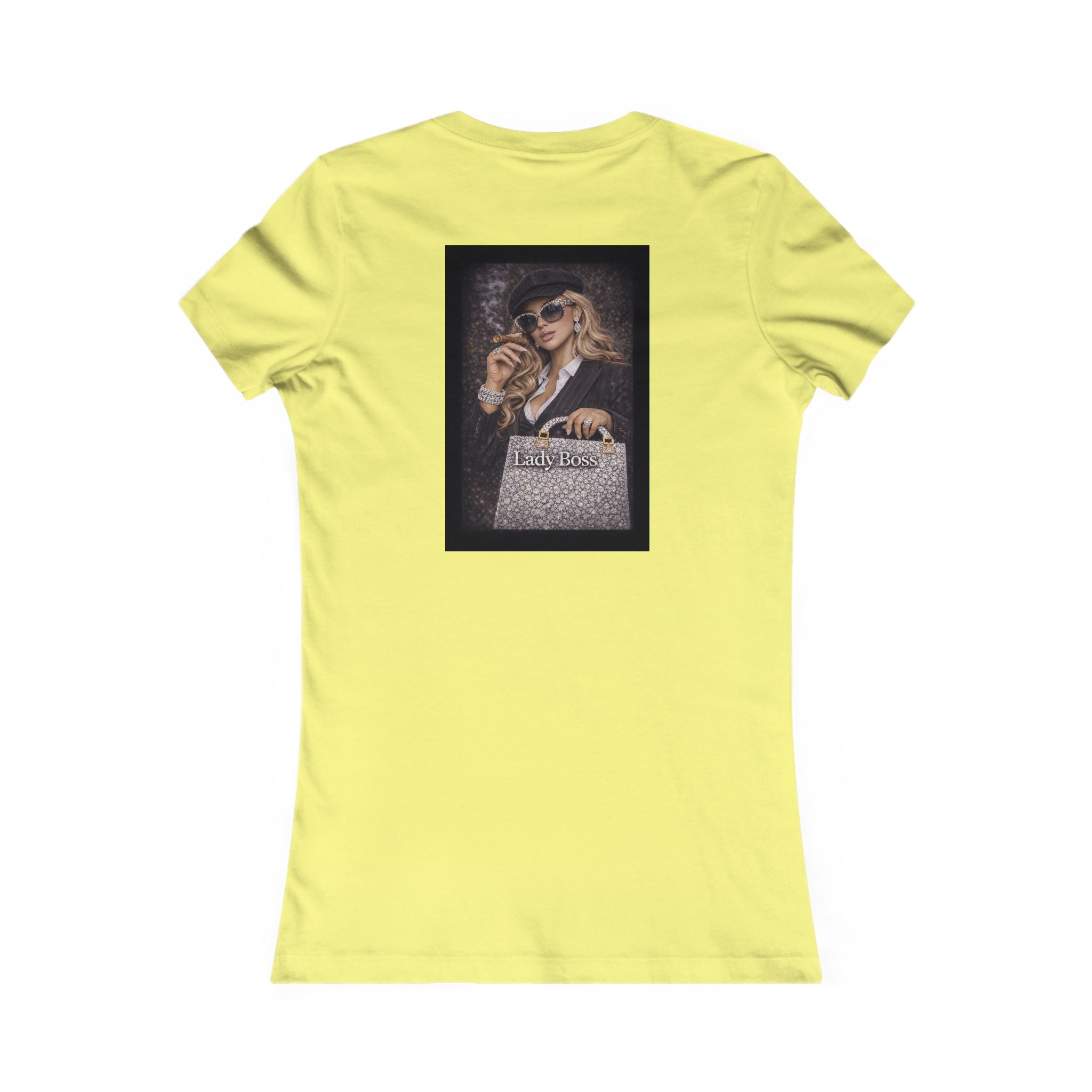 Lady Boss Graphic Tee — Glamorous Fashion Girl with 'Women's Favorite' Handbag