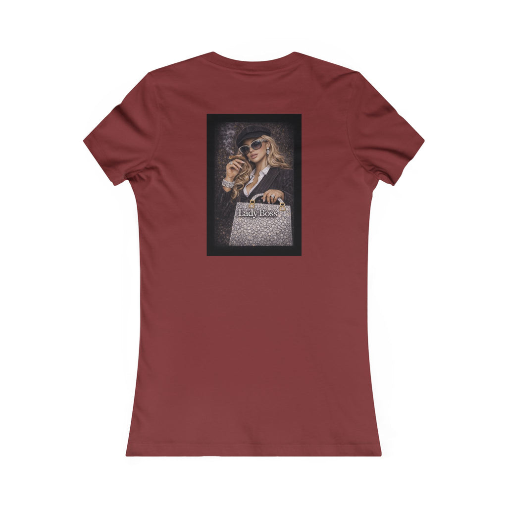 Lady Boss Graphic Tee — Glamorous Fashion Girl with 'Women's Favorite' Handbag