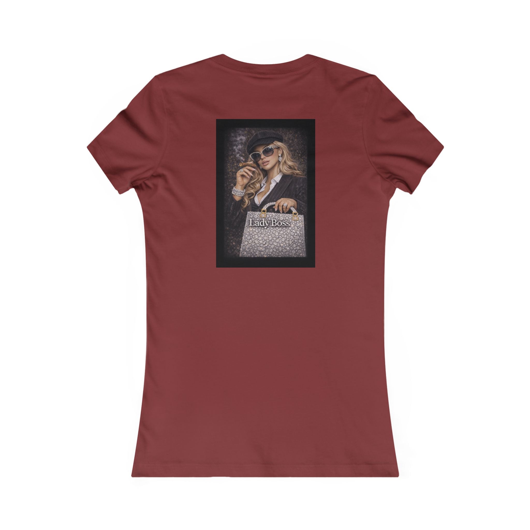 Lady Boss Graphic Tee — Glamorous Fashion Girl with 'Women's Favorite' Handbag