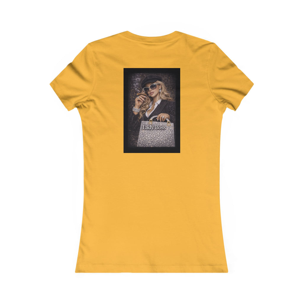 Lady Boss Graphic Tee — Glamorous Fashion Girl with 'Women's Favorite' Handbag